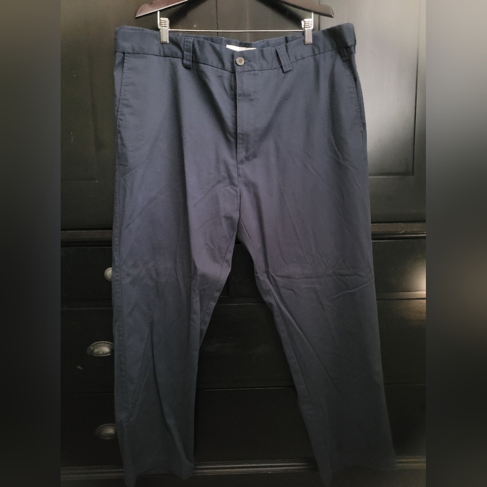 Haggar Navy Straight Chinos 44x30